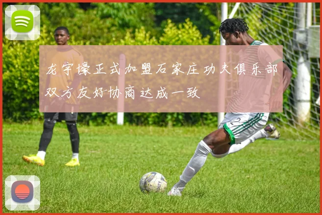 龙宇壕正式加盟石家庄功夫俱乐部双方友好协商达成一致